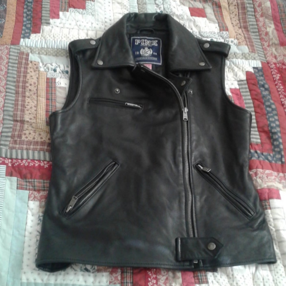 Victoria Secret genuine leather vest